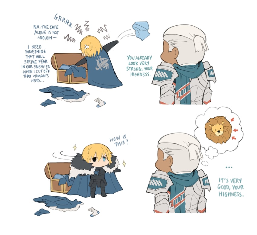 dimitri alexandre blaiddyd and dedue molinaro (fire emblem and 1 more) drawn by norue