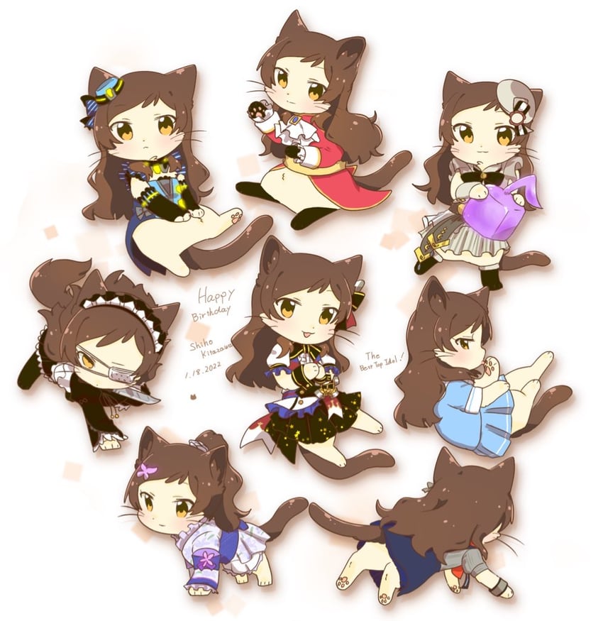kitazawa shiho (idolmaster and 2 more) drawn by hutaba
