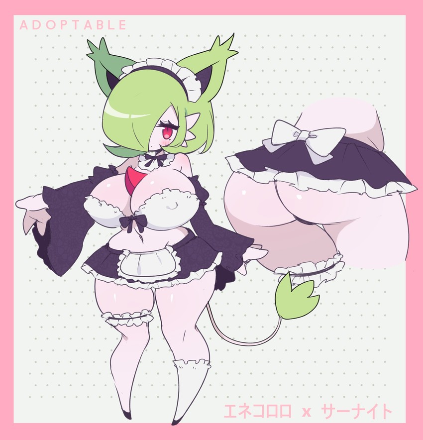 gardevoir and delcatty (original and 1 more) drawn by aliceyawnin