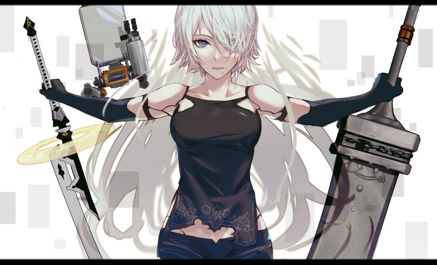 pod and a2 (nier and 1 more) drawn by csyday