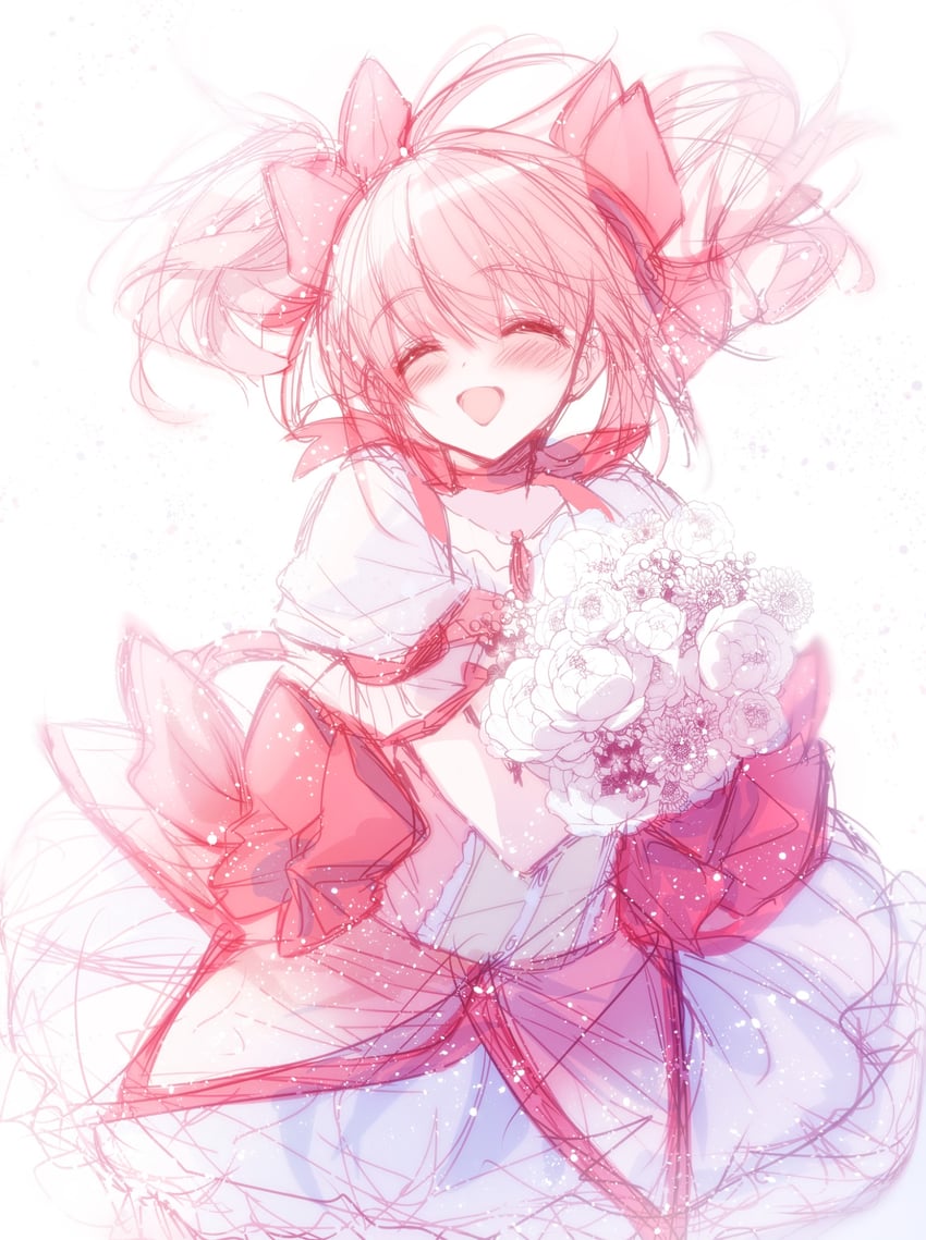 kaname madoka (mahou shoujo madoka magica) drawn by misteor