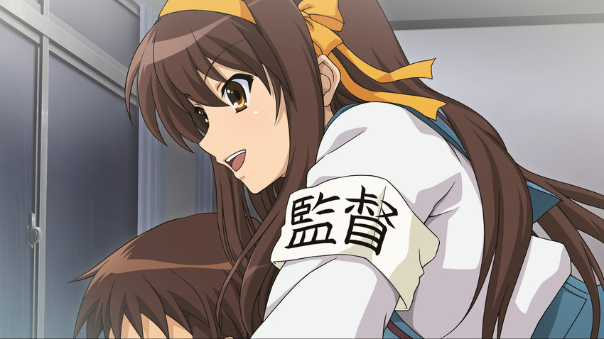 suzumiya haruhi and kyon (suzumiya haruhi no yuuutsu and 2 more)