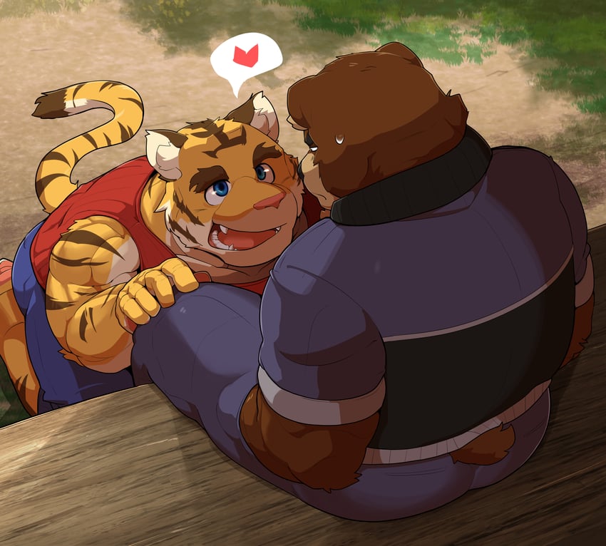 torahiko oshima and juuichi mikazuki (morenatsu) drawn by orangetaming