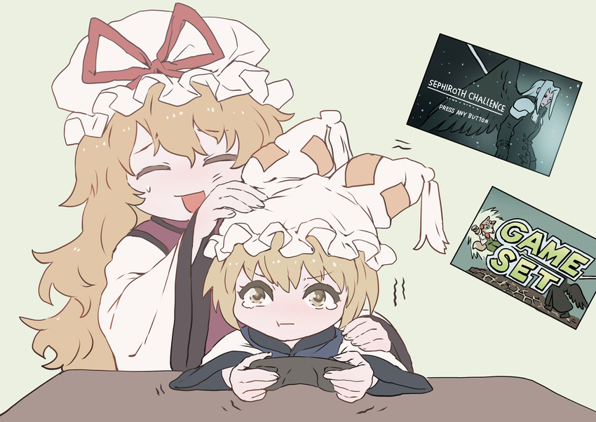yakumo yukari, yakumo ran, sephiroth, and fox mccloud (touhou and 4 more) drawn by senmura
