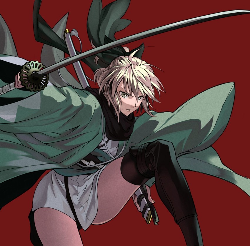 okita souji (fate and 1 more) drawn by qian_yuan