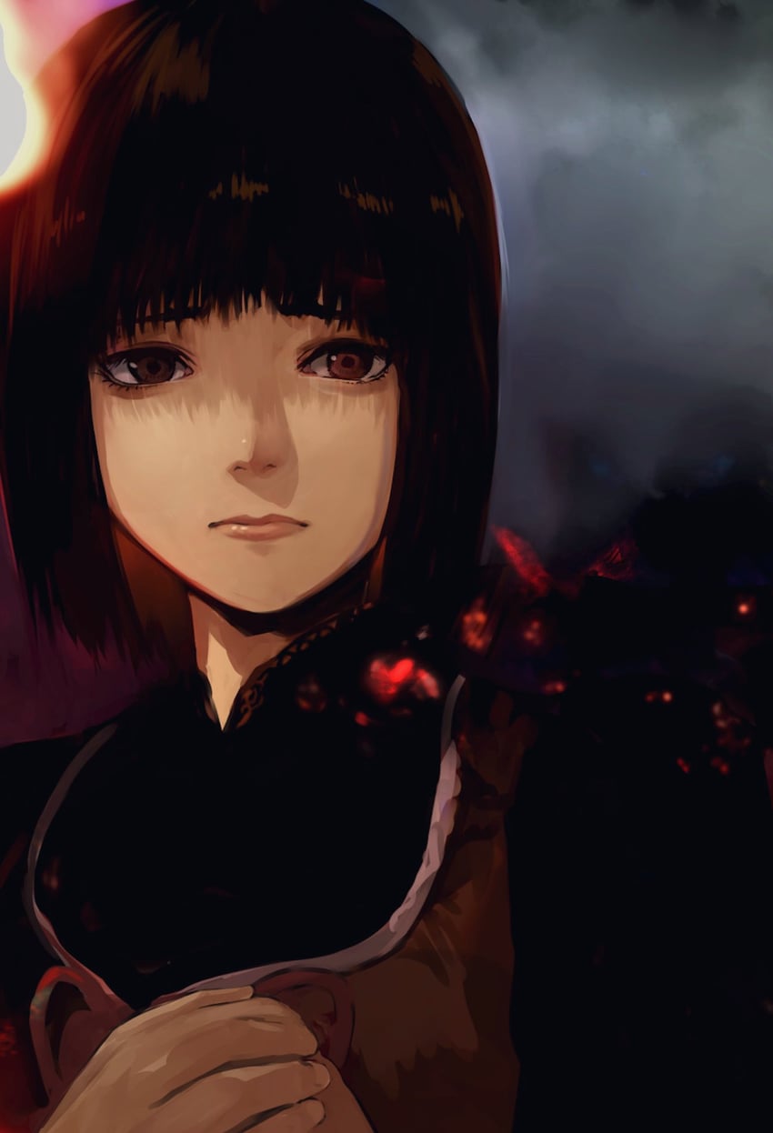 amakura mayu (fatal frame and 1 more) drawn by gauss_<bokashi