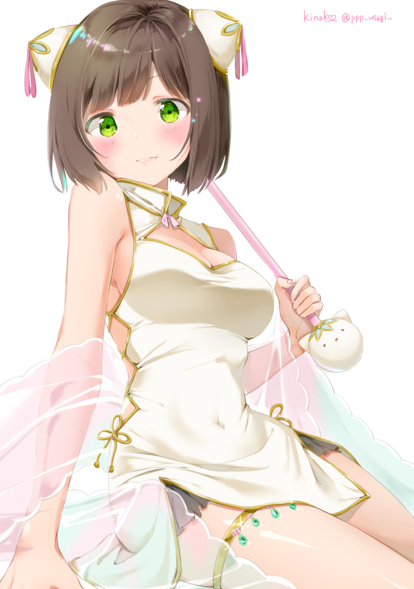 maekawa miku (idolmaster and 1 more) drawn by kinako_(shiratama_mochi)