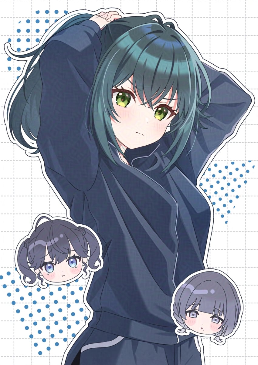 tsukimura temari, hataya misuzu, and kaya rinha (idolmaster and 1 more) drawn by momokari