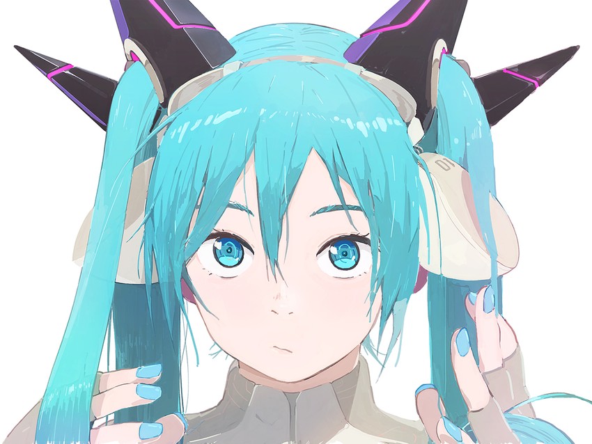 hatsune miku (vocaloid and 1 more) drawn by uki_atsuya