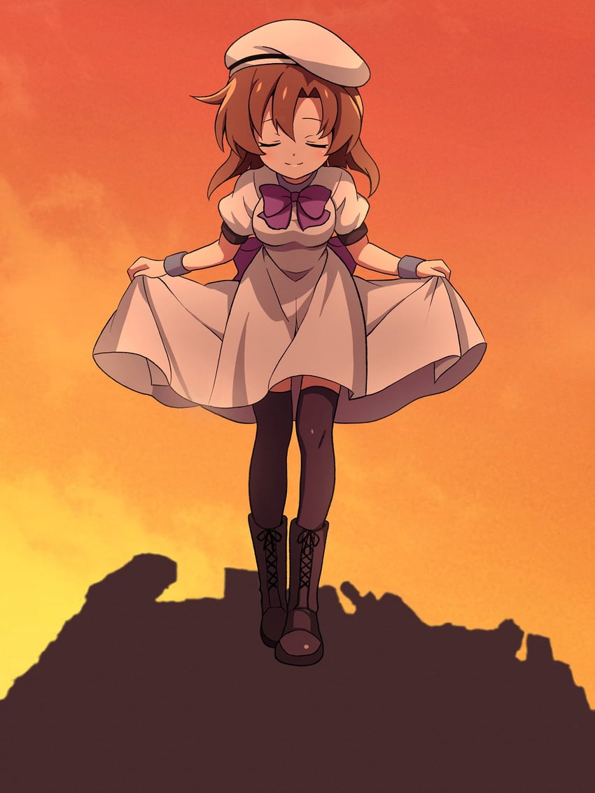 ryuuguu rena (higurashi no naku koro ni) drawn by niyane