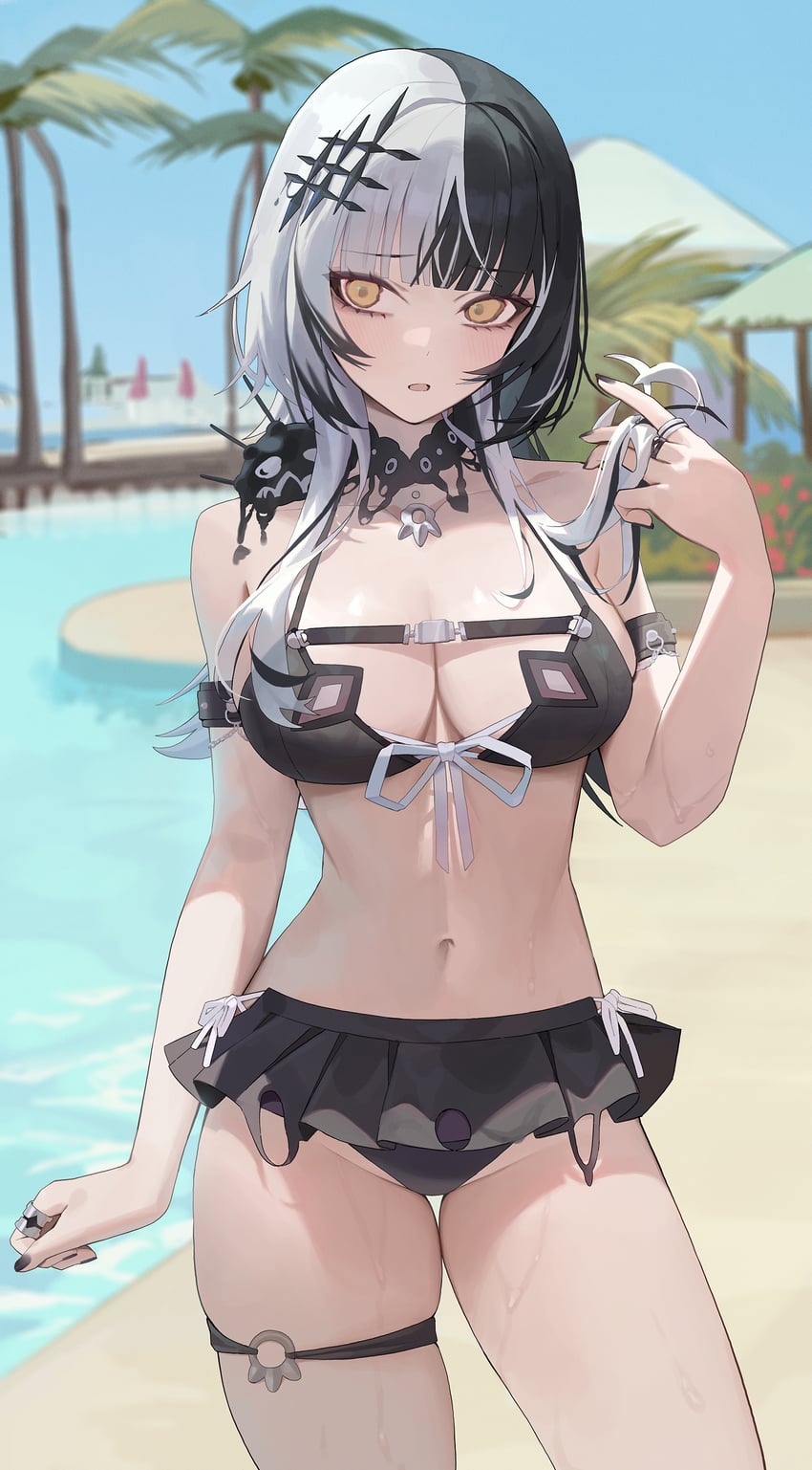 shiori novella and yorick (hololive and 1 more) drawn by lser116