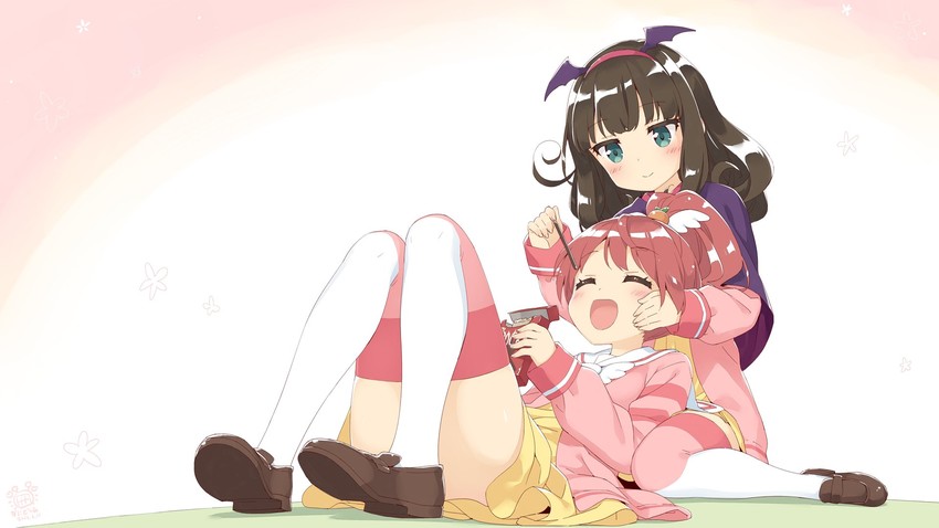 kurosu aroma and shiratama mikan (pretty series and 1 more) drawn by kani_biimu