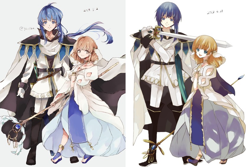 seliph and lana (fire emblem and 1 more) drawn by yuuri_(114916)