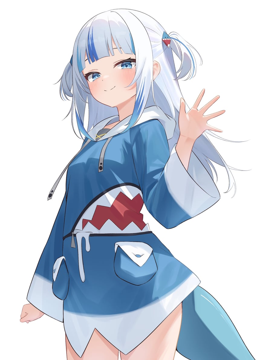 gawr gura (hololive and 1 more) drawn by ryu160303