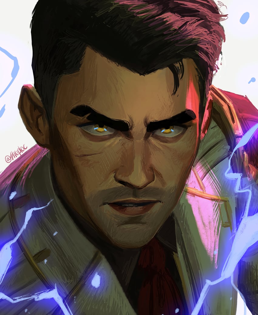 jayce and arcane jayce (league of legends and 1 more) drawn by shuploc