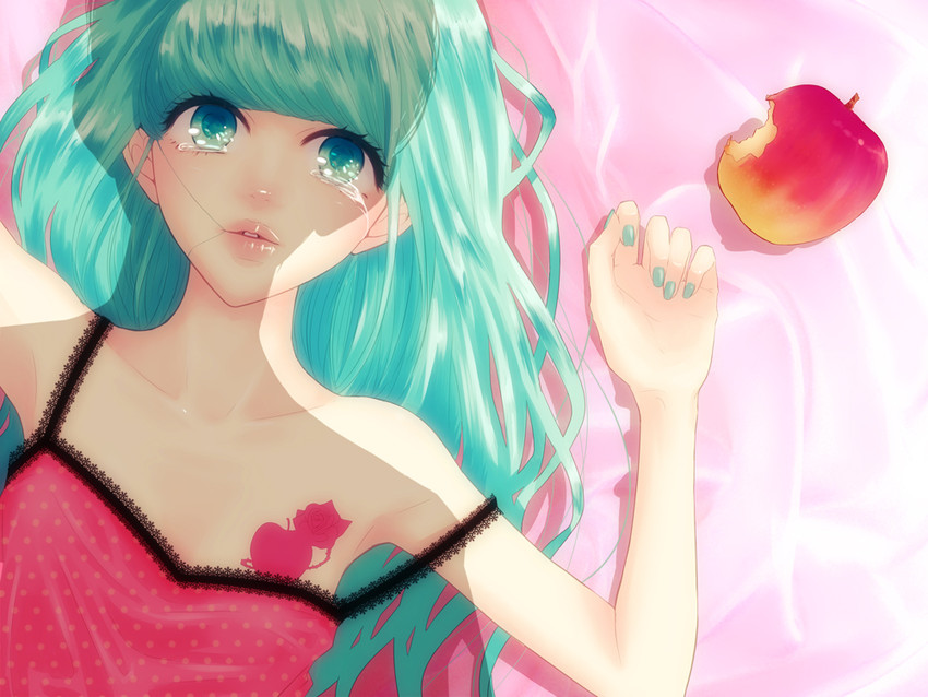 hatsune miku (vocaloid and 1 more) drawn by yunomi_(yunomi_imonuy)
