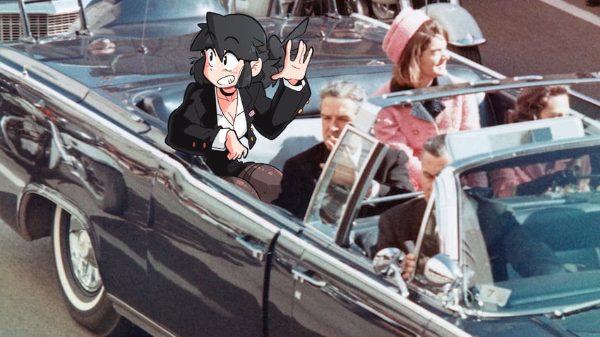 lucia, john f. kennedy, jacqueline kennedy onassis, john connally, nellie connally, and 1 more (original and 1 more) drawn by scott_malin