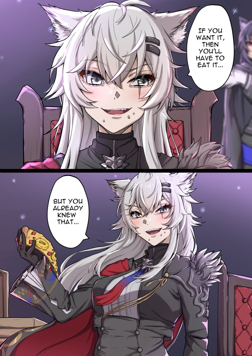 texas, lappland, texas the omertosa, and lappland the decadenza (arknights and 2 more) drawn by symmetricturd