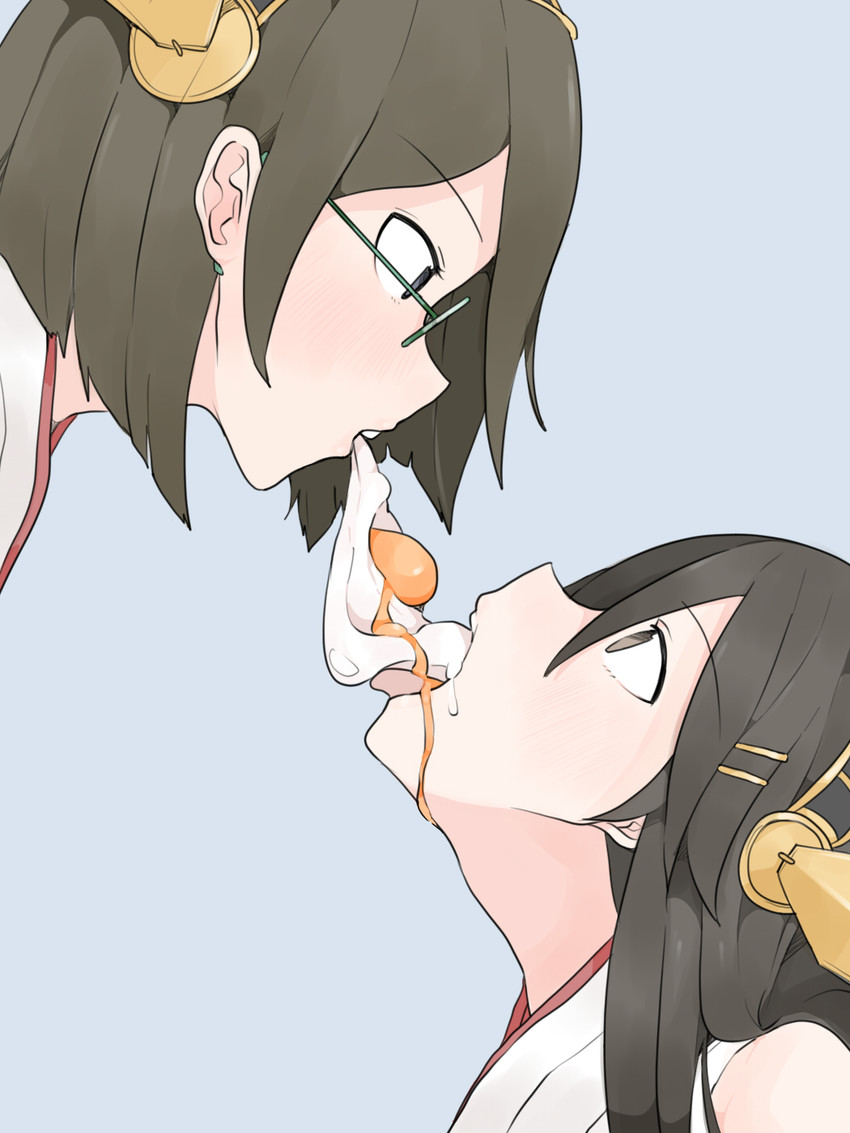 haruna and kirishima (kantai collection and 1 more) drawn by kaika