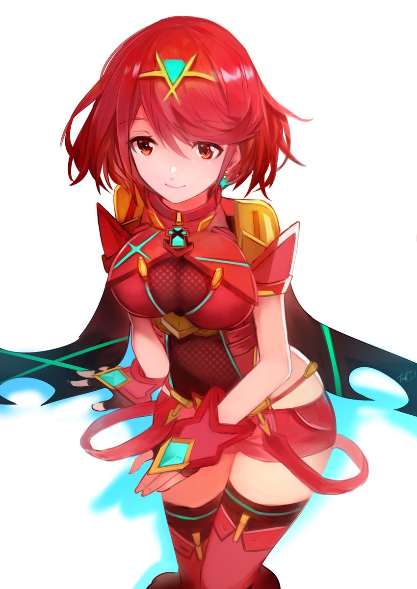 pyra (xenoblade chronicles and 1 more) drawn by tarbo_(exxxpiation)