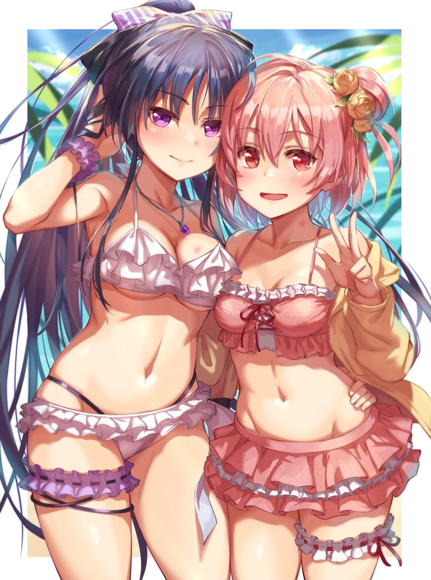 hitotsuyanagi riri and shirai yuyu (assault lily) drawn by michairu