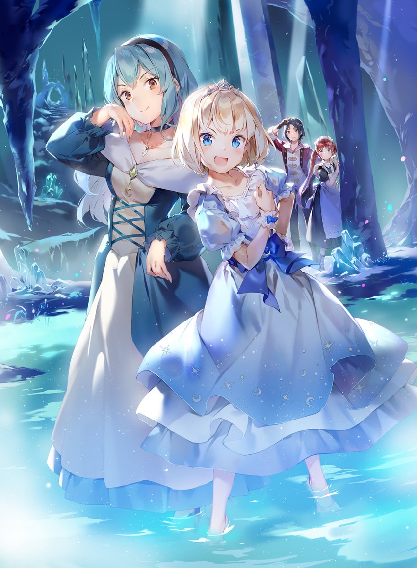 mia luna tearmoon, anne littstein, abel remno, and emeralda etwa greenmoon (tearmoon teikoku monogatari) drawn by gilse