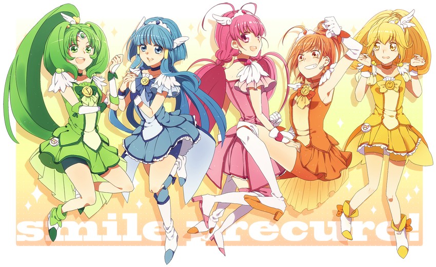 midorikawa nao, kise yayoi, aoki reika, hino akane, hoshizora miyuki, and 5 more (precure and 1 more) drawn by iyo_(kirakirahoshi)