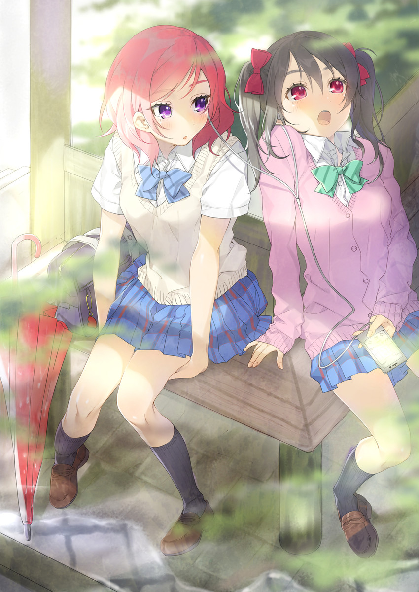 nishikino maki and yazawa nico (love live! and 1 more) drawn by yana_mori