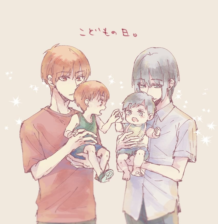 sohma kyou, sohma yuki, souma mutsuki, and souma hajime (fruits basket and 1 more) drawn by reimei_(1988)
