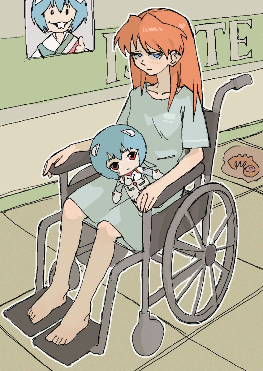 souryuu asuka langley, ayanami rei, rei chikita, adam, and andres manuel lopez obrador (neon genesis evangelion) drawn by pantsu-ripper
