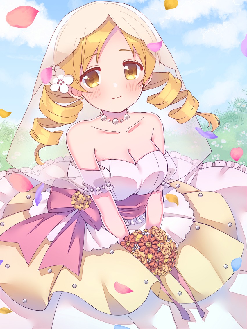 tomoe mami (mahou shoujo madoka magica) drawn by ruru_(rurumagi)
