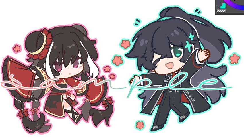 hong lu and jia xichun (project moon and 1 more) drawn by kiscript
