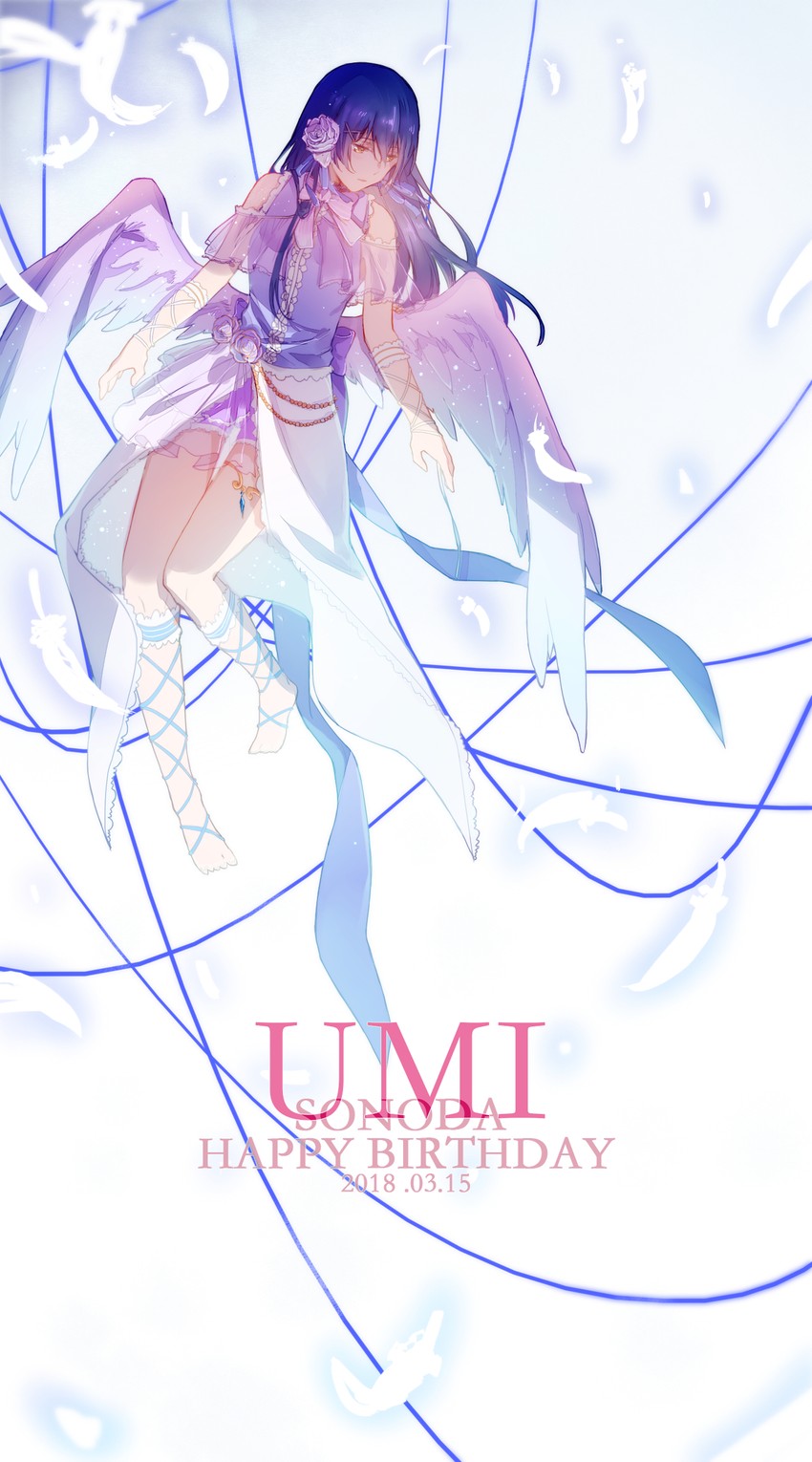 sonoda umi (love live! and 2 more) drawn by walluka