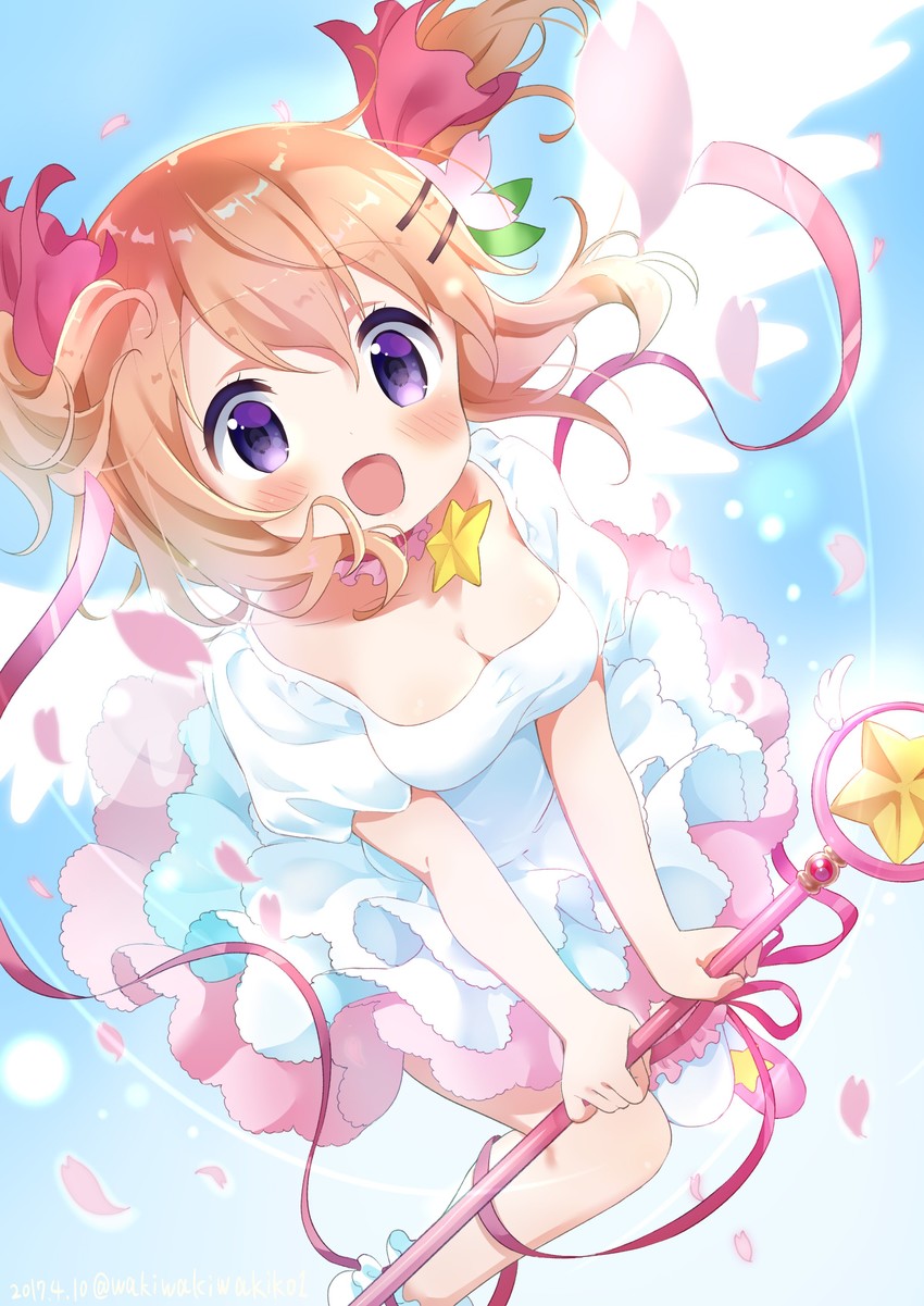 kinomoto sakura and hoto cocoa (gochuumon wa usagi desu ka? and 1 more) drawn by neki_(wakiko)