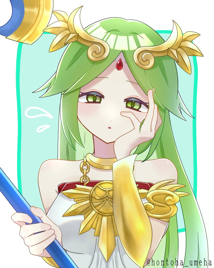 palutena (kid icarus and 1 more) drawn by onigiri_(onigir_sio)