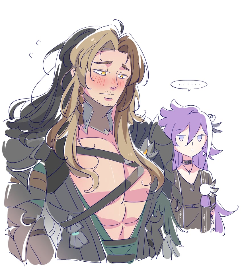 banzoin hakka and goldbullet (holostars and 1 more) drawn by makoto_shih