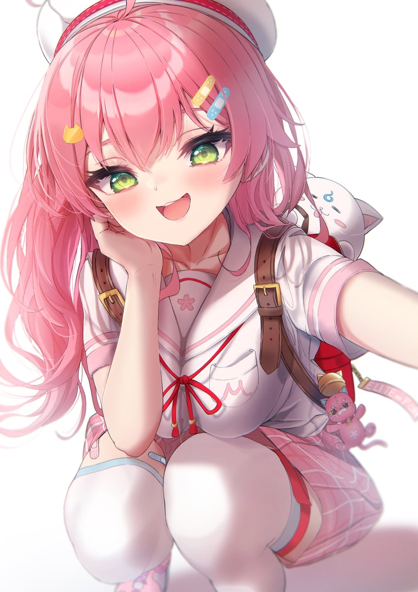 sakura miko, 35p, and kintoki (hololive) drawn by terra_bose