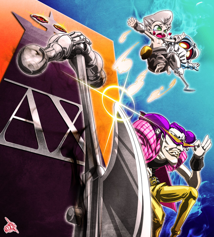 jean pierre polnareff, silver chariot, alessi, and sethan (jojo no kimyou na bouken and 1 more) drawn by uc-lab