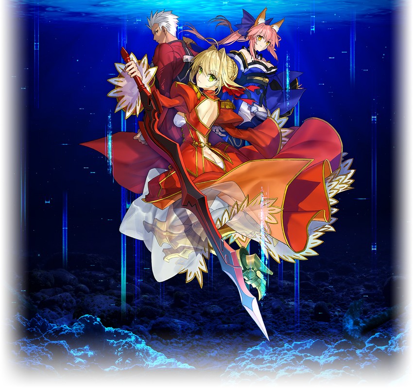 tamamo, nero claudius, tamamo no mae, and archer (fate and 2 more) drawn by wada_arco