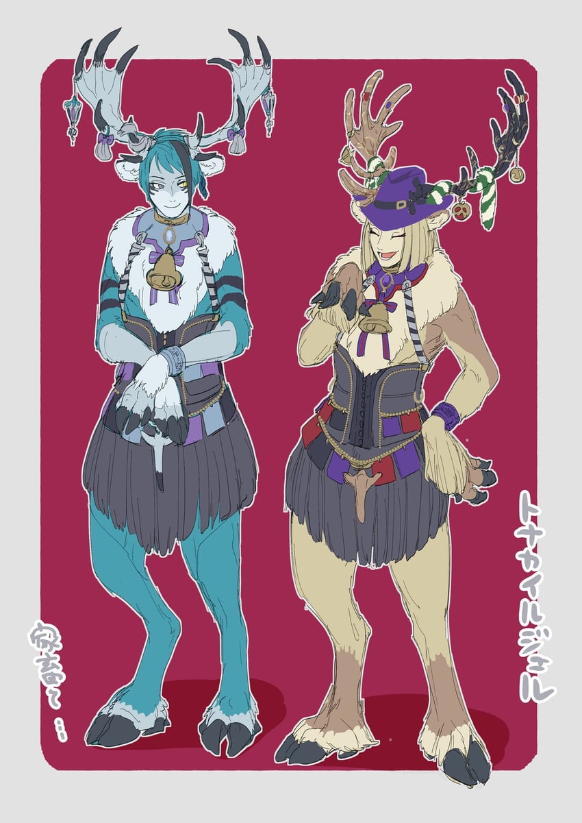 jade leech and rook hunt (twisted wonderland) drawn by penya