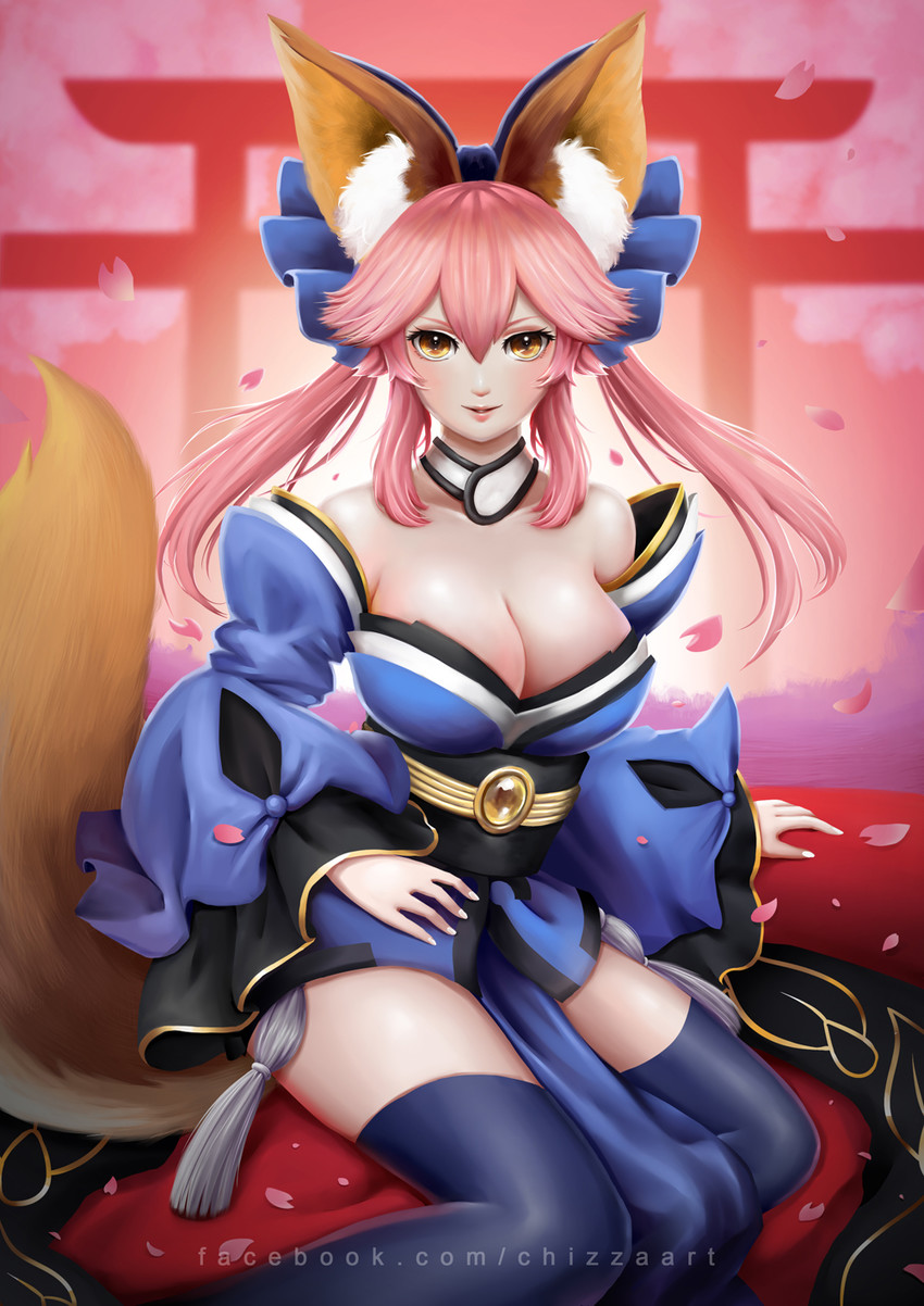 tamamo and tamamo no mae (fate and 1 more) drawn by chizza