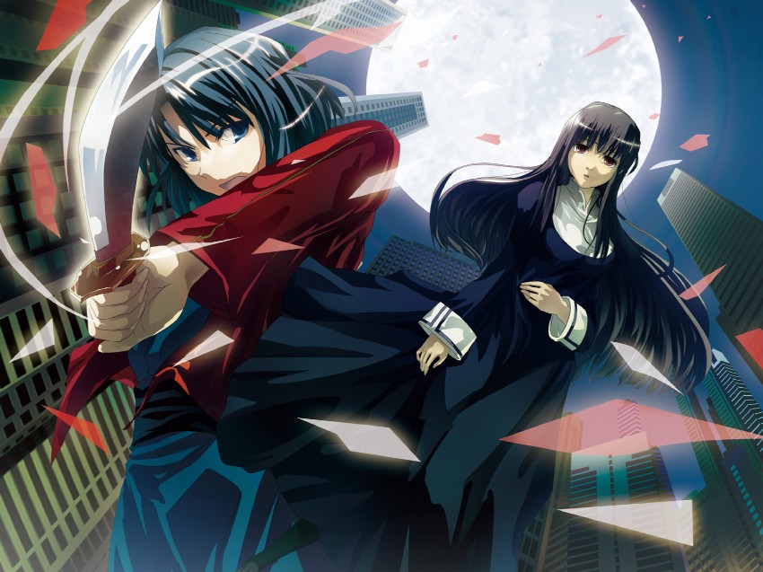 ryougi shiki and asagami fujino (kara no kyoukai) drawn by k2pudding