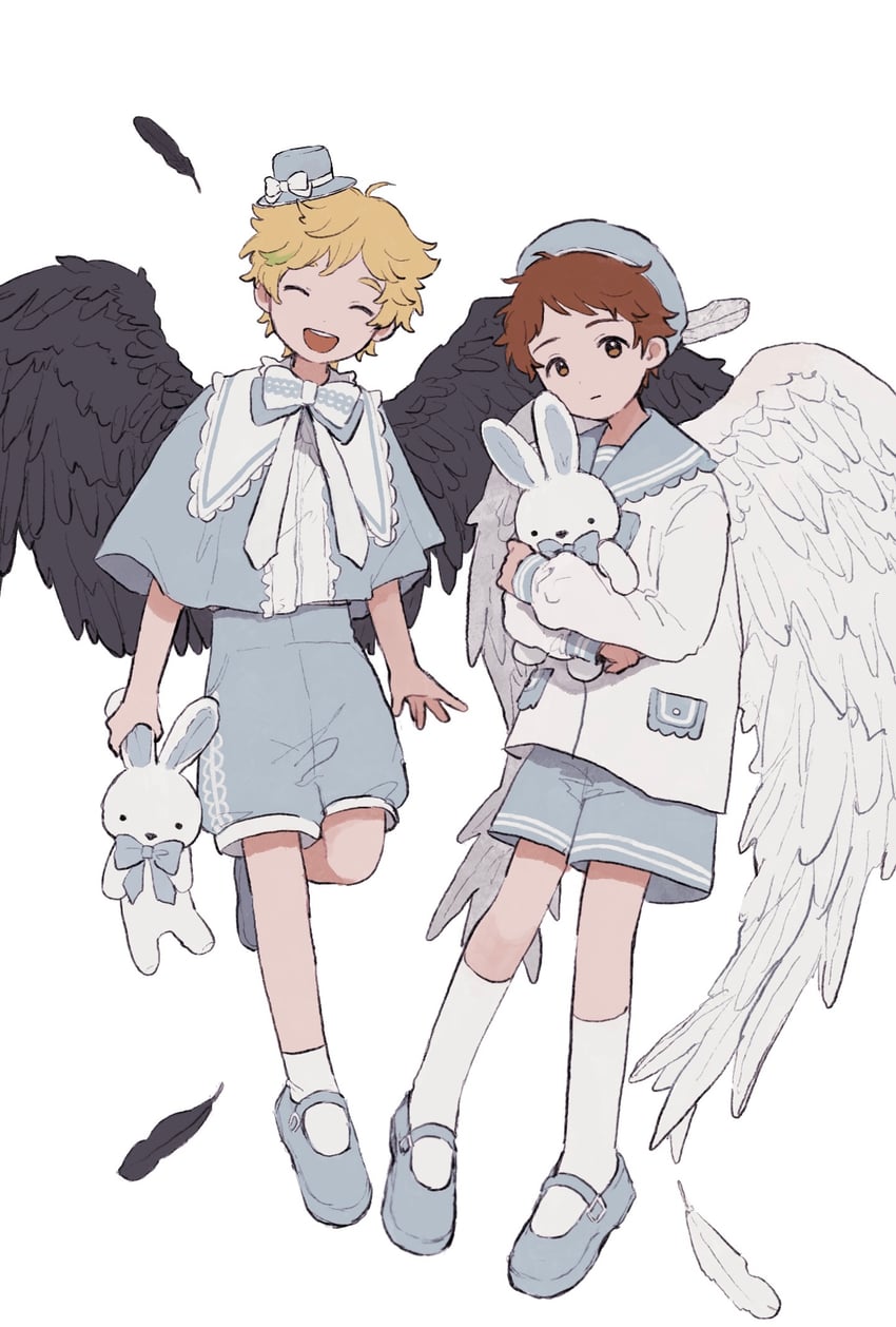 harukawa sora and tenma mitsuru (ensemble stars!) drawn by inu_no_ke