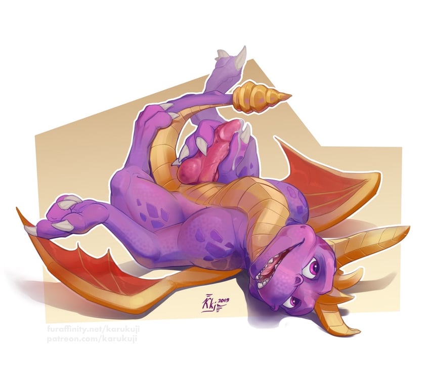 spyro the dragon (spyro) drawn by karukuji