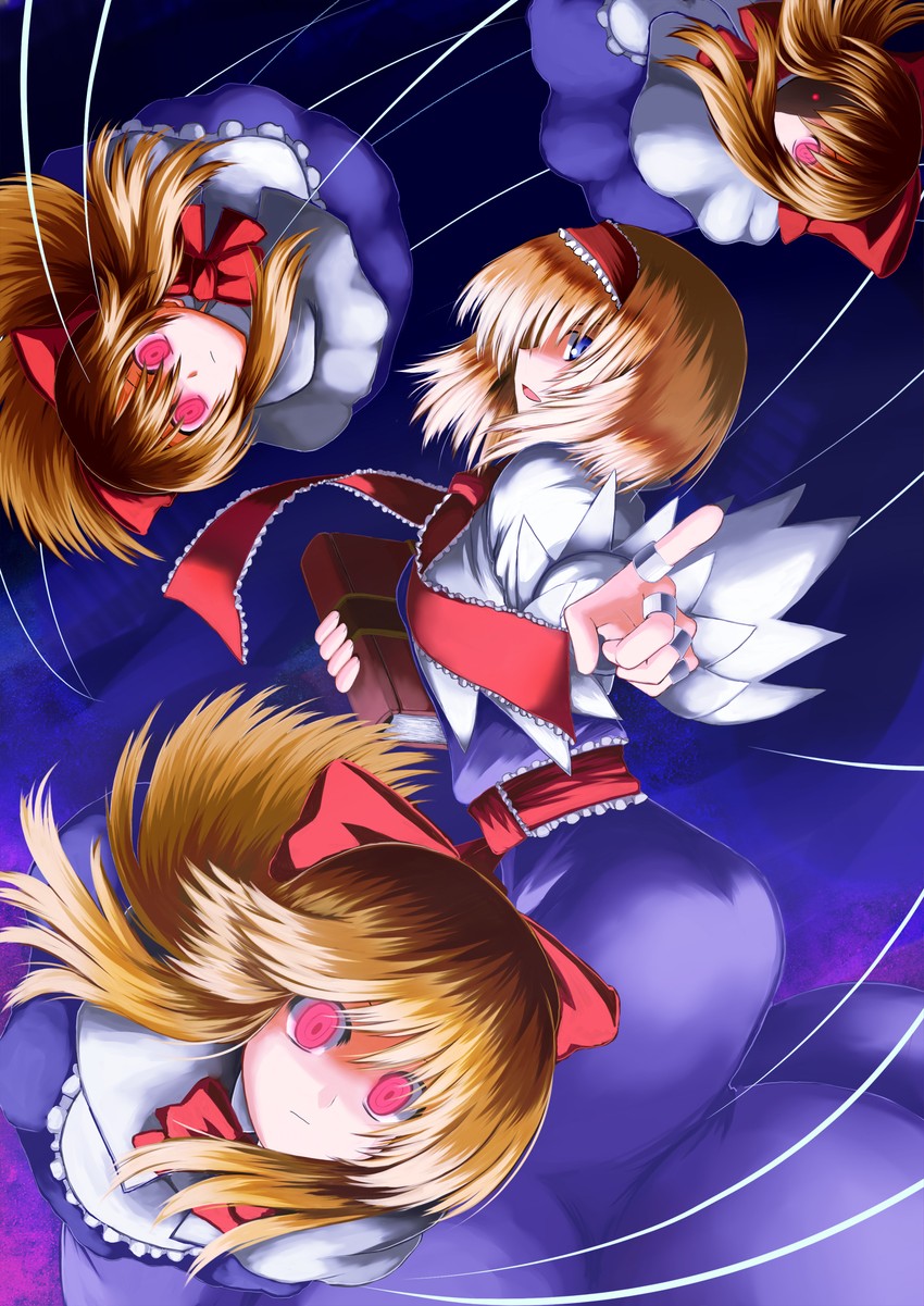 alice margatroid and shanghai doll (touhou) drawn by iwanori