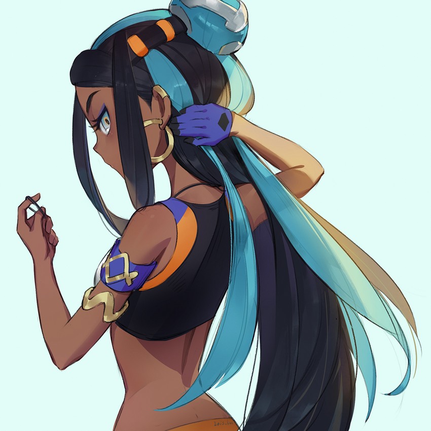 nessa (pokemon and 1 more) drawn by fei_(idws321)