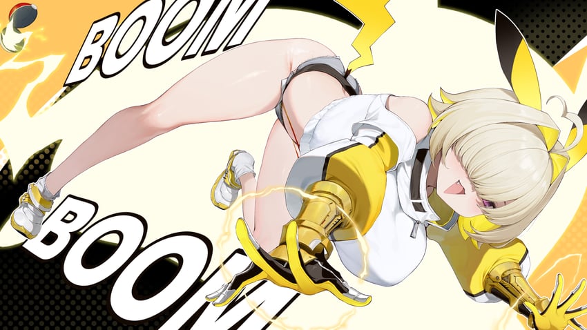 pikachu and elegg (pokemon and 1 more) drawn by kanon_(sinto)