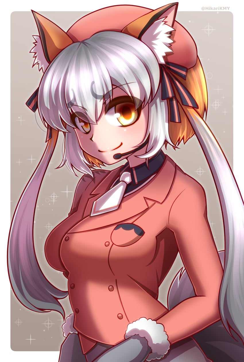 island fox (kemono friends and 1 more) drawn by hikarikmy