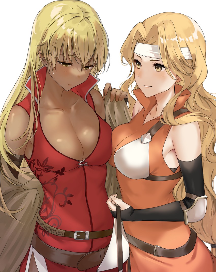 igrene and brigid (fire emblem and 2 more) drawn by haru_(nakajou-28)