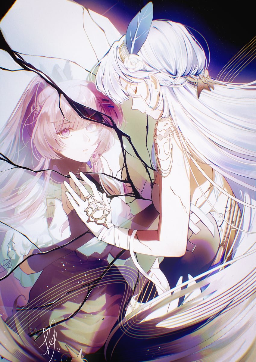 selena and selena: pianissimo (punishing: gray raven) drawn by scuro